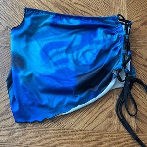 Bathing suit cover up can also be used as a skirt size S